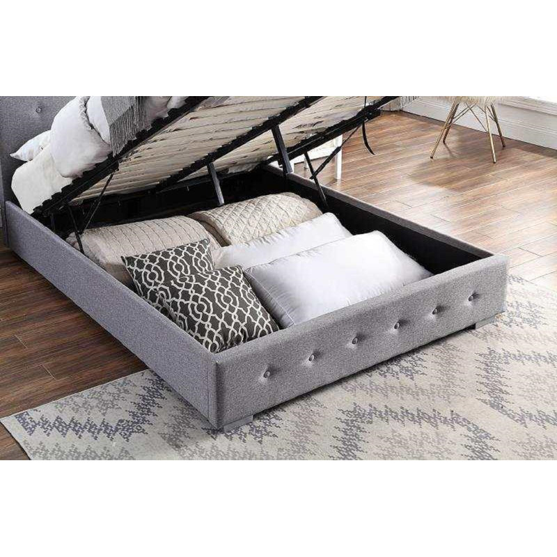Hykkon Nellie Upholstered Bed Frame & Reviews Wayfair.co.uk